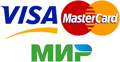Логотип Visa MasterCard МИР